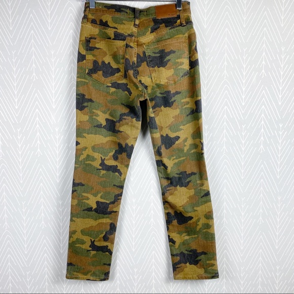 MADEWELL The High-Rise Slim Boyjean in Cottontail Camo NWT - Picture 7 of 14